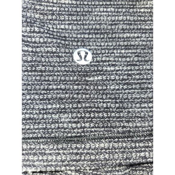 Lululemon Women Run Briskly 1/2 Zip Activewear Top Coco Pique Black White Size 6 - Picture 6 of 12